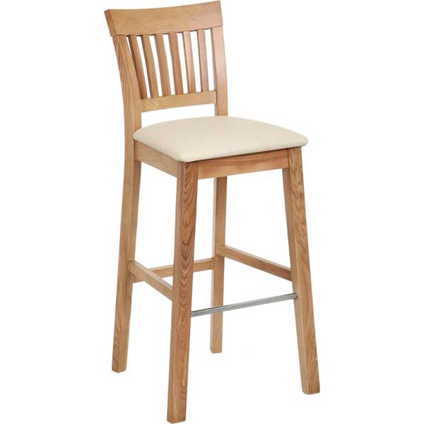 Стул барный РПМК Виктория ясень натуральный молочный
