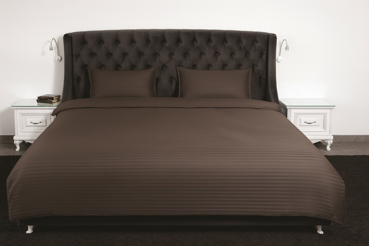 Комплект постельного белья сімейний коричневый 1 IDEAL TEXTILE — фото 1