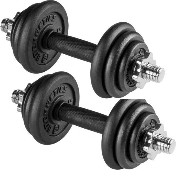 Набір гантелей Energetics 107080-050 107080-050 20 чорний із нержавіючою сталлю 