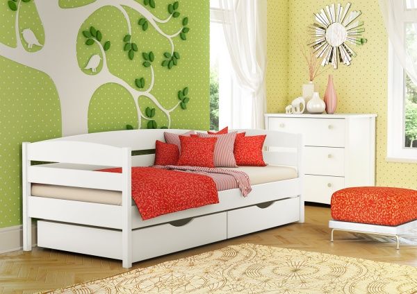 Ліжко дитяче Estella Нота Плюс 80х190 см білий 