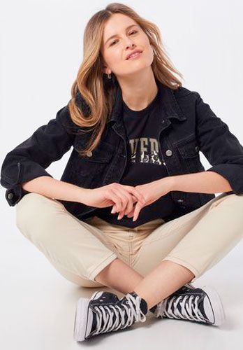 Футболка Converse TWISTED VARSITY PATTERN CLASSIC 10018432-001 XL чорний