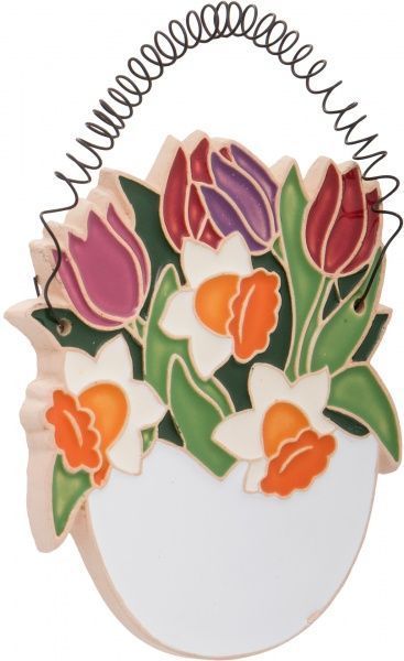 Фигурка Корзинка с весенними цветами 14х12 см Sweet Ukraine
