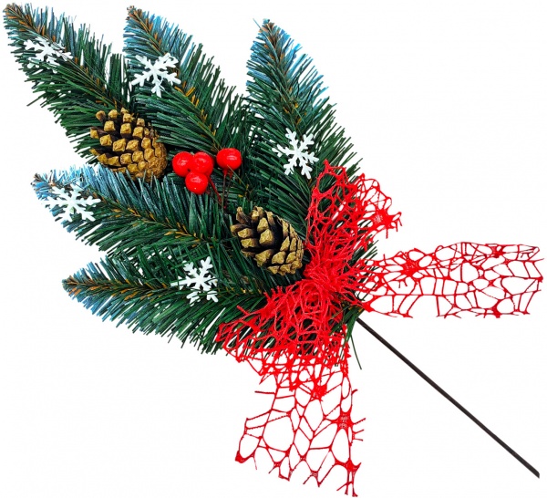 Елочная игрушка Гілочка декоративна 30x15x7 см 