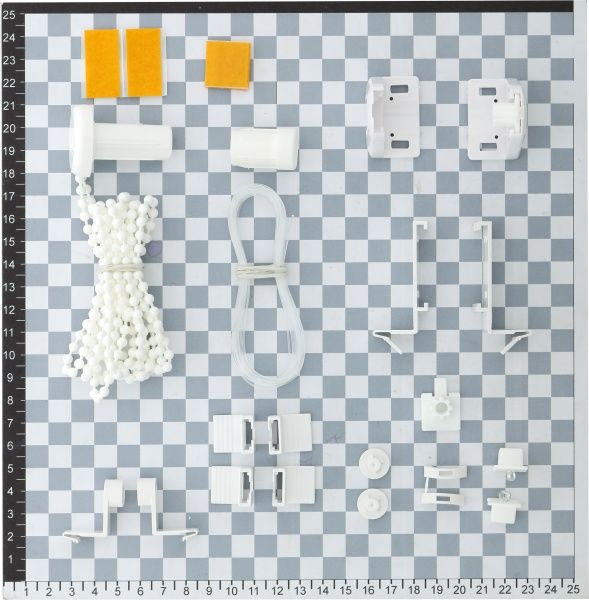 Ролета мини Delfa Жаккард Прима 57x170 см белая 