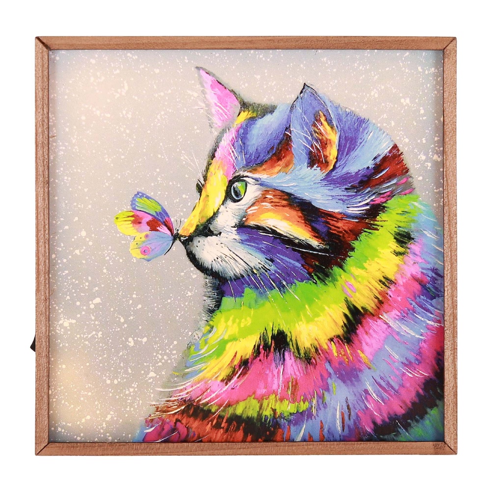 Настольная лампа декоративная The 11's Бабочка худ. Дарчук 1x2 Вт дуб