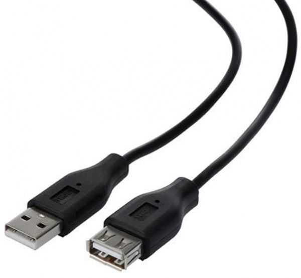 Кабель компьютерный наружный CABELEXPERT USB-удлинитель 1,8 м Black (CCP-USB2-AMAF-6) 