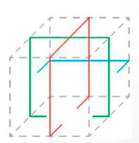 Нивелир лазерный Stark 5 линий точность 1 мм. / 5 м. дальность 15 м. LL 0505
