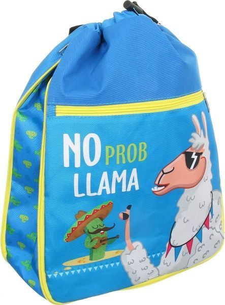 Сумка для взуття трансформер Лама блакитна