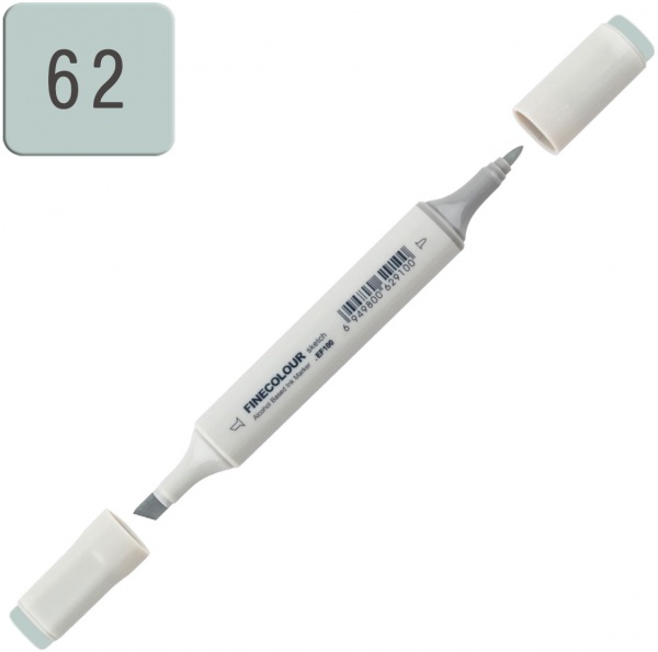 Маркер спиртовой FINECOLOUR Sketch EF100-62 оттенок зеленовато-серый 