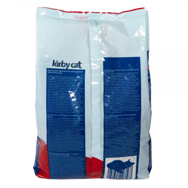 Корм сухой для взрослых котов Kirby Cat с индейкой и овощами 1,5 кг