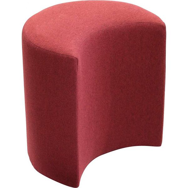 Пуф Марбет Півмісяць №18 бордовий 