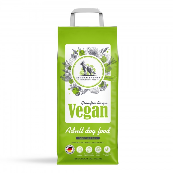 Корм сухой для средних пород/для крупных пород German Shephy German Shephy Adult Vegan Растительные ингредиенты 5 кг