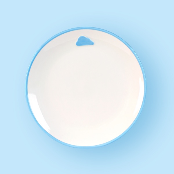 Тарілка обідня 20 см KP-46 Blue MVM