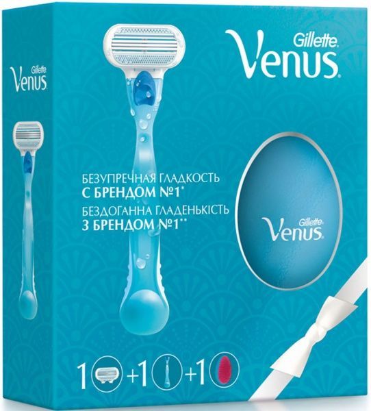 Подарочный набор Venus Classic бритва с 1 сменной кассетой + расчёска