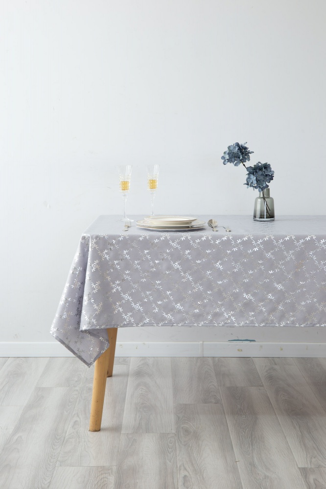 Скатерть Alia 140x220 см серый Sensio