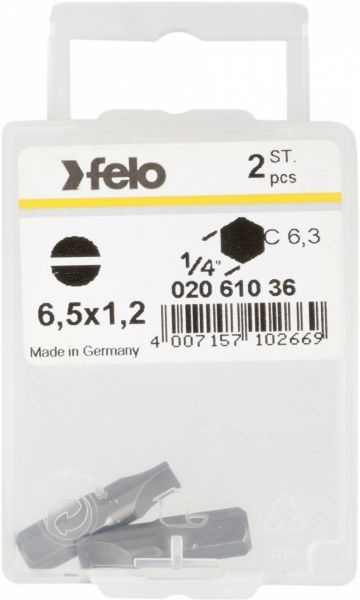 Бита Felo SL6,5x25 мм 2 шт. 02061036