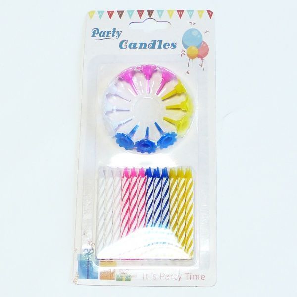Свічки для торта Party House 24x12 24 шт.