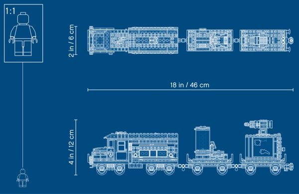 Конструктор LEGO Hidden Side Примарний потяг-експрес 70424