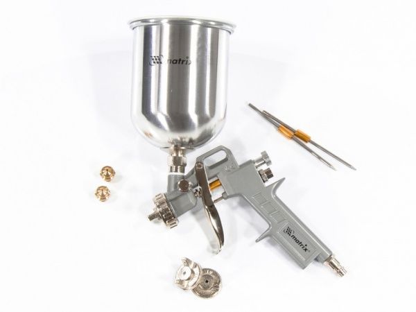 Краскораспылитель MTX HP 1,0 л + сопла 1.2, 1.5 и 1.8 мм 573159