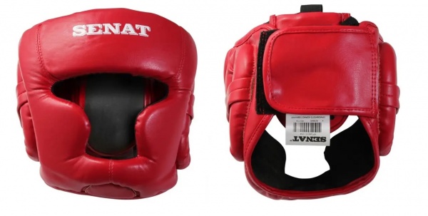 Шолом боксерський SENAT р. L 1734-red червоний 
