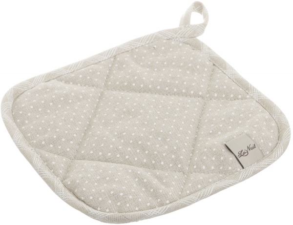 Прихватка Шале Горошок з клітинкою 20x20 см бежевий La Nuit 