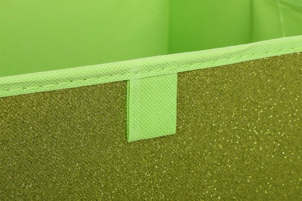 Ящик для зберігання складаний Glitter зелений 300x300x300 мм