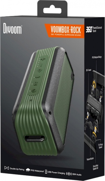 Акустика Divoom Voombox-Rock 2.0 green 