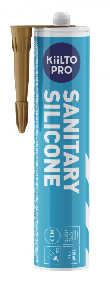 Герметик силиконовый Kiilto Sanitary 31 светло-коричневый 310 мл