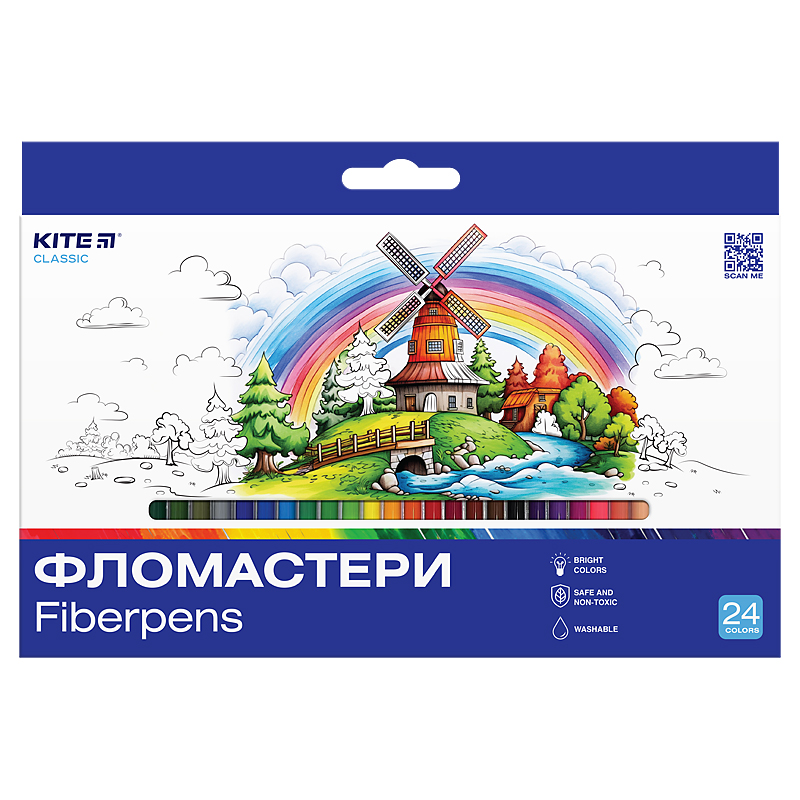 Фломастеры 24 шт. Classic K-456 KITE