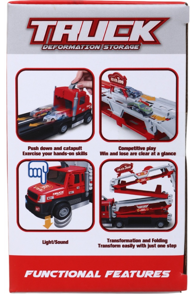 Вантажівка-транспортер XiaoBaiCai 2в1 4 машинки MC231263