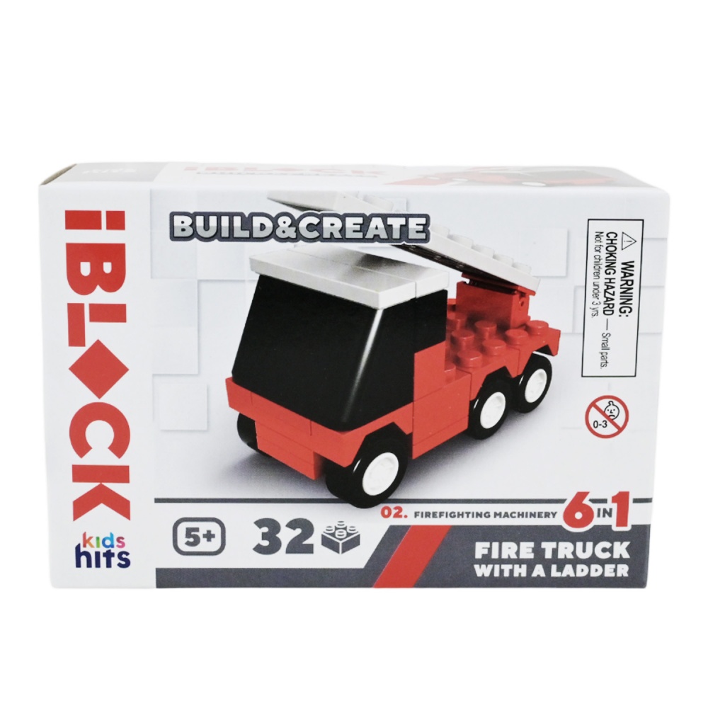 Игрушка-конструктор Iblock Kids hits JUNIOR Пожарная (в ассортименте) KH51/004