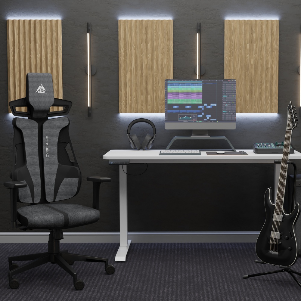 Кресло игровое Cyberlux V8 Fabric серый