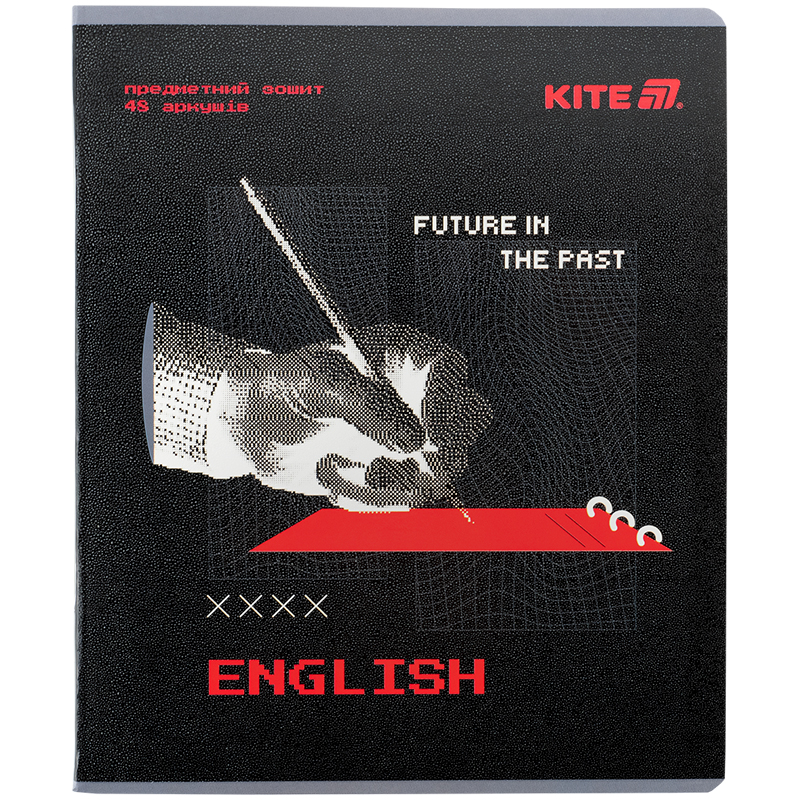 Тетрадь предметная 48 лист. линейка Techno English KITE