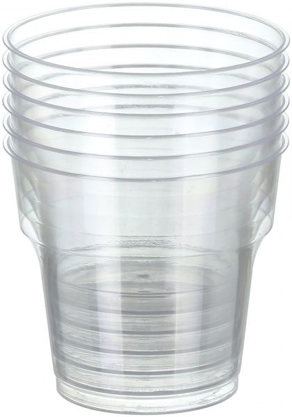 Набор стаканов Weekend стеклоподобных прозрачных 200 мл 6 шт.