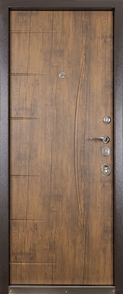 Двері вхідні Abwehr АП2-407 096Л (ШО) MOTTURA54787+ночник горіх шоколадний 2050x960мм ліві