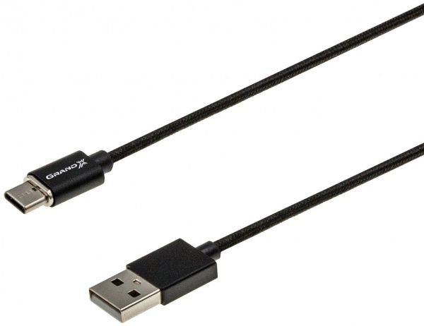 Кабель Grand-X USB Type-C – USB 1 м чорний (MG-01C) 