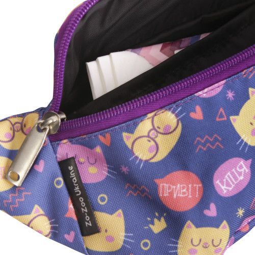 Сумка-бананка Коти фіолетова Zo-Zoo
