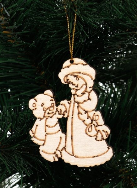 Елочная игрушка Снегурочка 4740 7,5 см 