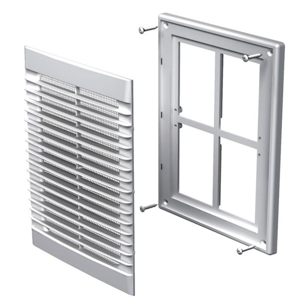 Решітка Вентс МВ 126 Мс пластик білий 