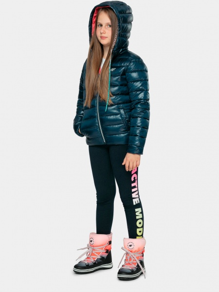 Пуховик 4F HJZ21-JKUDP001-31S р.158 темно-синій