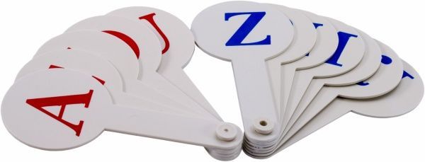 Веер с буквами английский алфавит