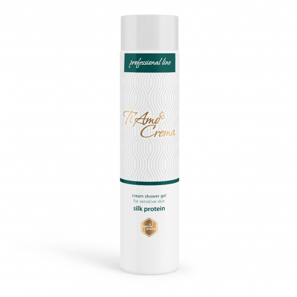 Гель для душа Ti Amo Crema Для чувствительной кожи_Протеины шелка 300 мл
