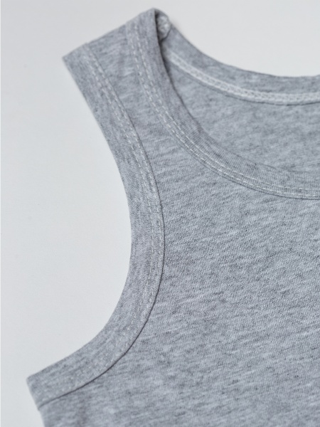 Майка для мальчиков для мальчиков Мамин Дом Планета р.104 bcds серый №1 21008 