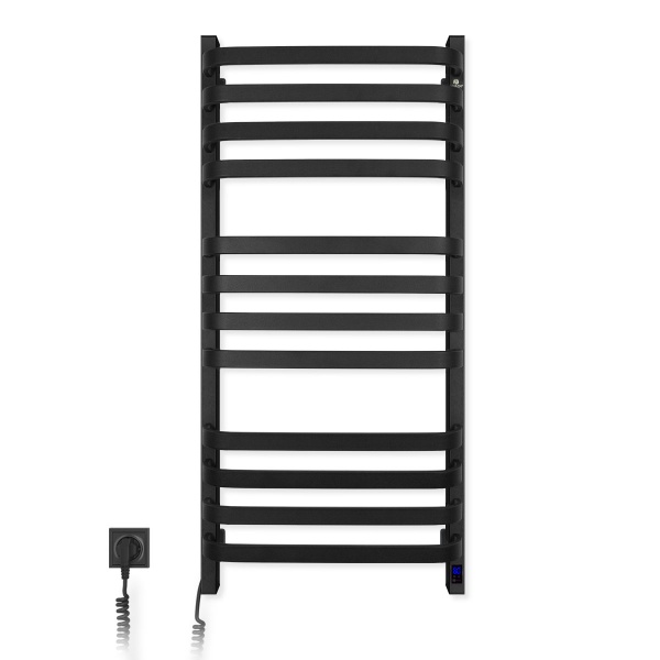 Рушникосушарка електрична NAVIN Stugna 480х1000 мм Sensor ліва чорний муар (12-249153-4810) 