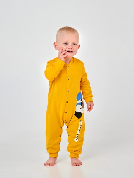 Комбинезон детский для мальчика Smil 108665 р.86 горчичный 108665 