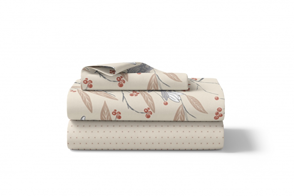 Комплект постельного белья 1.5 BIRDY мультиколор Luna