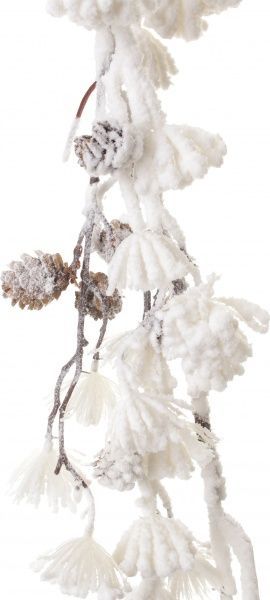 Гирлянда декоративная с соцветиями и шишками 1,5 м