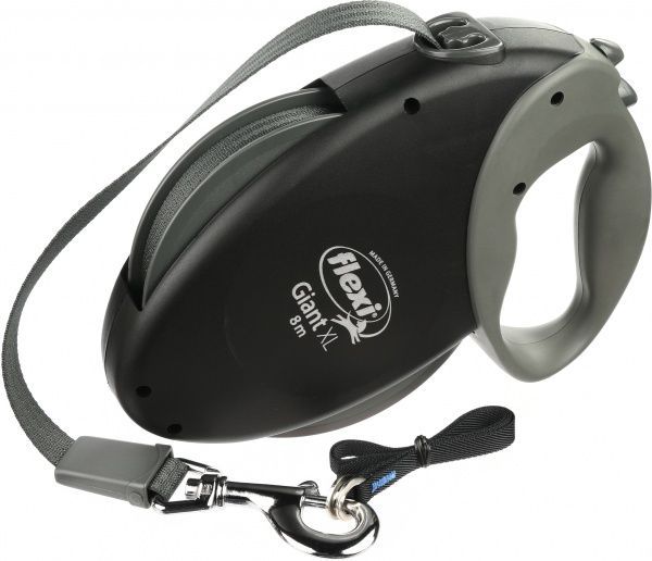 Поводок-рулетка FLEXI Giant XL черный от 50 кг 8 м