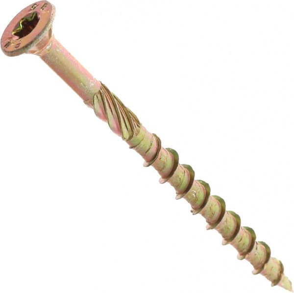 Шуруп конструкционный потайная головка ЦЖ 6x80 мм 1 шт. желтый цинк Expert Fix