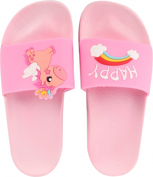 Шлепанцы No Name Единорог р.32-33 розовый 